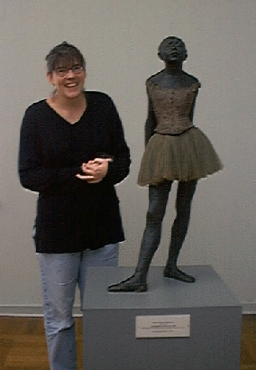 Kristanne with art.