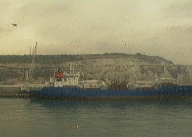 There'll be bluebirds over...the white cliffs of Dover.