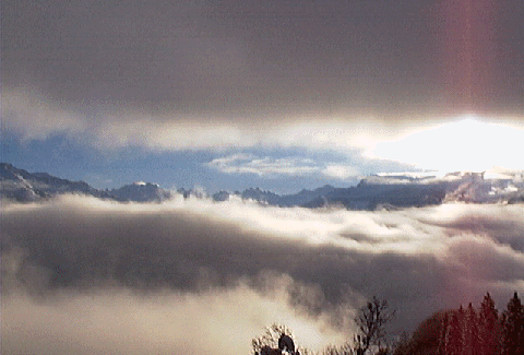 Nothing but blue skies...and clouds.