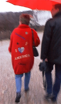 Yes, that sweater really does say, 'I love America.'