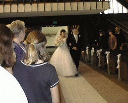 Here comes the bride